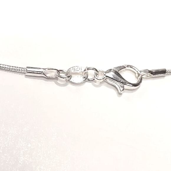 925 Silver Necklace Heart Locket Star Lattice Pattern Valentines Birthday Gift - Picture 3 of 8